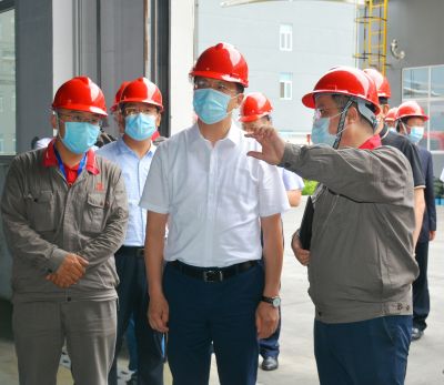 落实防汛工作 筑牢安全防线|潍坊市委书记惠新安调研山东pa电子药业防汛及汛期企业安全生产工作