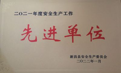 pa电子医药荣获2021年度安全生产工作先进单位