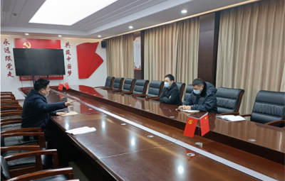 绍兴市生态环境局上虞分局局长胡四海一行到浙江pa电子开展“三服务”工作