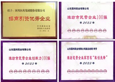 【喜讯】pa电子医药及下属山东pa电子药业喜获2023潍坊招商引资优秀企业、潍坊民营企业100强等多项荣誉